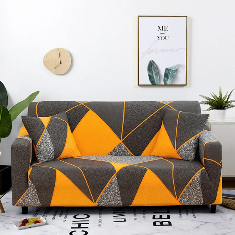 Meijuner Geometrische Elastische Sofa Cover Stretch Sofa Cover Voor Woonkamer Sofa Cover L-Vormige Fauteuil Cover 1/2/3/4 Seat MJ438