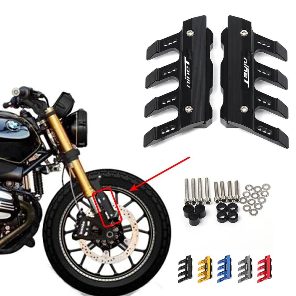 

Motorcycle Front Fender Side Protection Guard Mudguard Sliders For BMW R nineT RnineT Accessories universal