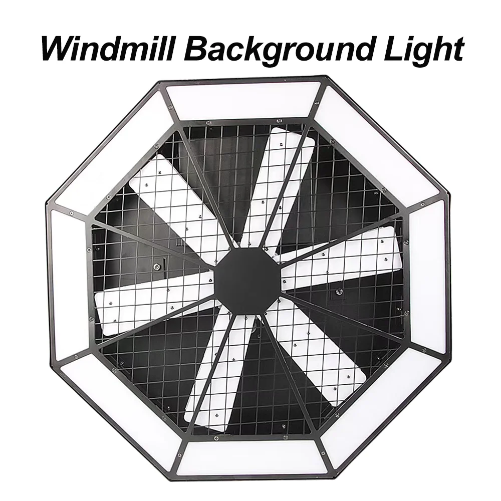Moinho de vento luz de fundo led dmx512 controle dj discoteca clube festa fรฉrias danรงa palco fundo atmosfera