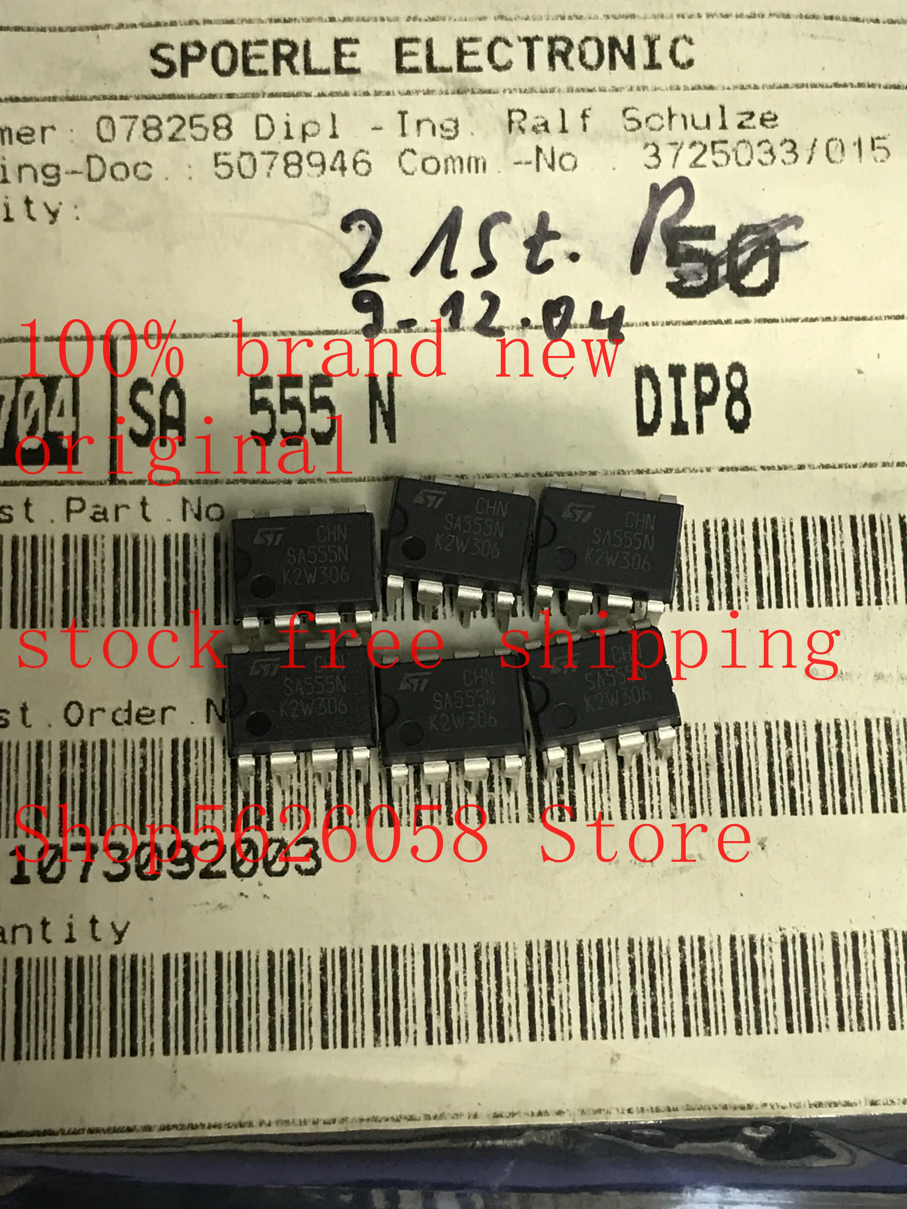 10PCS/LOT SA555N DIP 100% new original