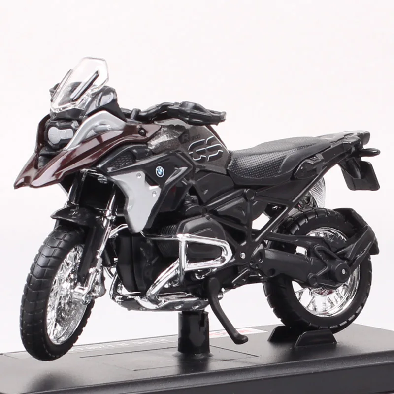 Dzieci chłopiec w skali 1:18 R1200GS Model motocykla Diecast pojazdu przygoda motor turystyczny Moto R 1200 GS miniaturowe cykl 2017 z pamiątkami