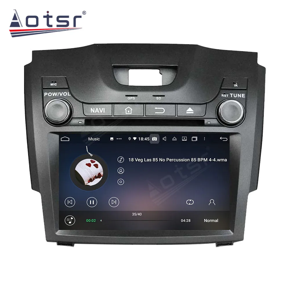 For Chevrolet S10 D-MAX 2013-2017 Android 14 Car Multimedia Stereo Player Tape Radio Video Auto GPS Navi Head Unit No 2Din 2 Din