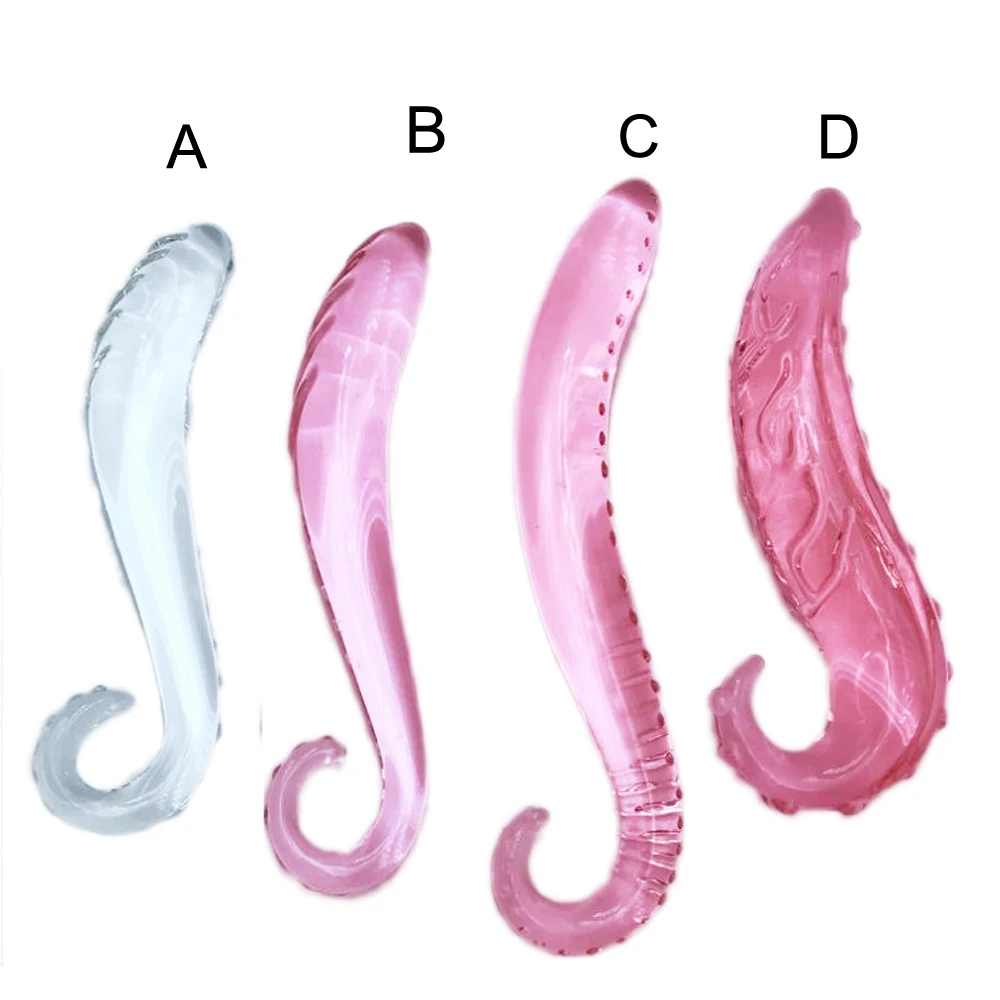 Anal Glass Double Sided Special Hippocampus Desgin Dildo Wand Anal Plug Lesbian G Spot Stimulation Adult Sex Toys For Women_voghion.com