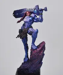 1/24 ancient warrior stand with base   Resin figure Model kits Miniature gk Unassembly Unpainted