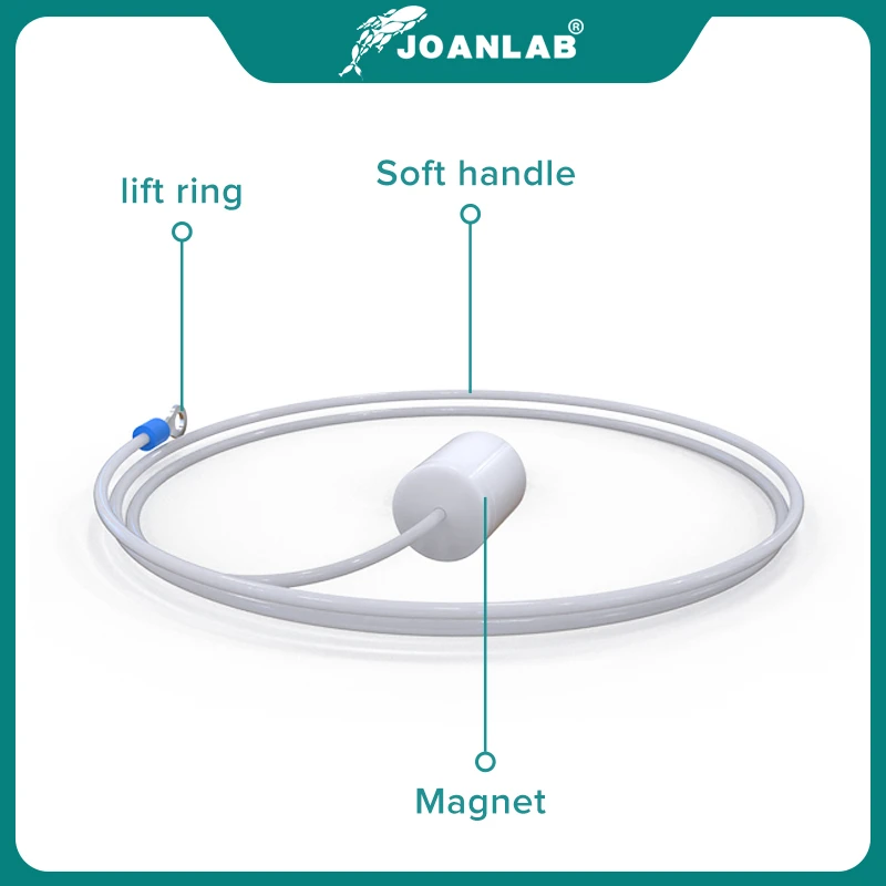 JOANLAB-PTFE Magnetic Agitador Agitador Bar, Retriever - Bendable Polietileno, Anti-Corrosivo Fontes de Laboratório, Oficial, 400mm, 600mm