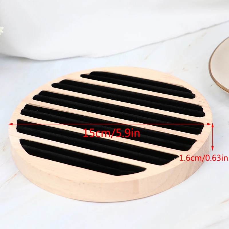 1PCS Round Storage Jewelry Ring Display Tray Holder For Shop Retail Commercial Use