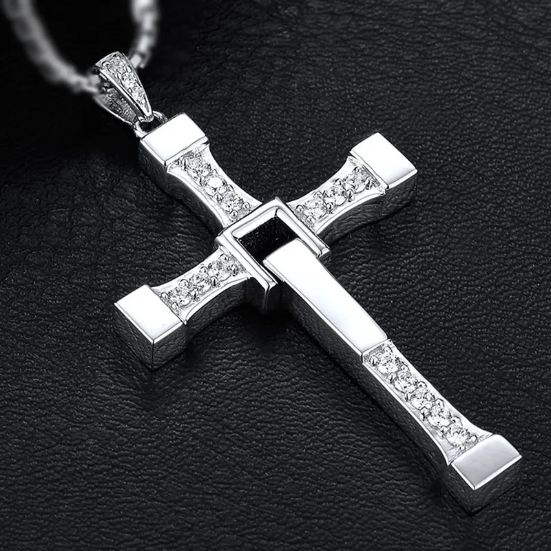 Beier 316L Stainless Steel Women/men pendant necklace New Crystal Cross Pendant Jewelry LLBP8-087P