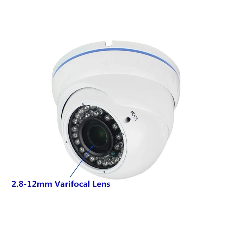 8mp ip onvif dome câmera de segurança interna 2.8-12mm lente varifocal manual câmera de vigilância de vídeo em casa onvif xmeye para segurança