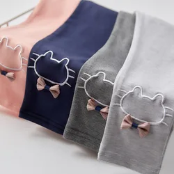Menoea Kids Leggings for Girls Skinny Elastic Pants Leggins Cat Cartoon Pattern Toddlers Children Clothes 3-8Y