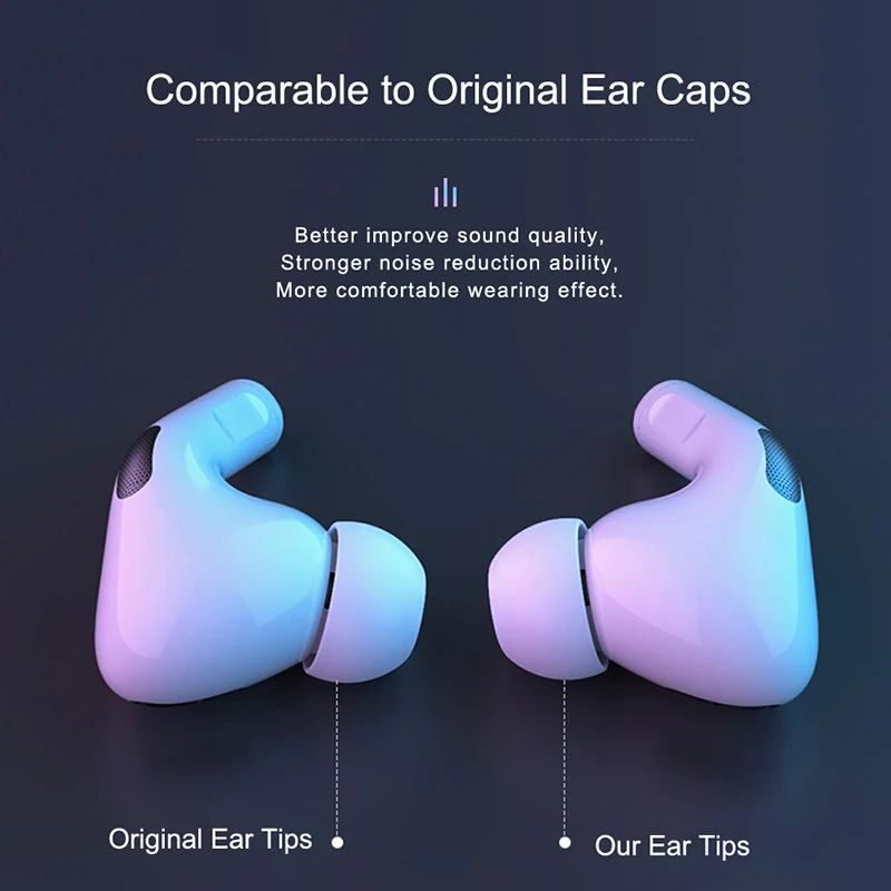 1:1 オリジナルイヤフォンイヤーチップ Apple Airpods Pro 2 イヤー