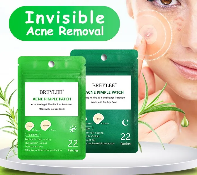 Tea tree acne stickers daily + night acne stickers to fade acne marks ultra-thin 22 pieces