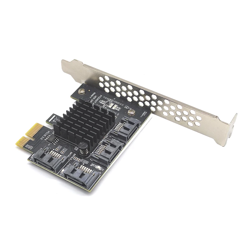 アダプター4ポート,sata3.0,6g,pci Express,x1コントローラー,拡張カード,asm1064