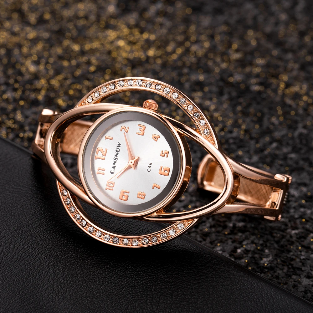 Women Watches Luxury Rhinestone Small Dial Gold Watch Fashion Bracelet Wristwatch Top Brand Female Clock relogio feminino