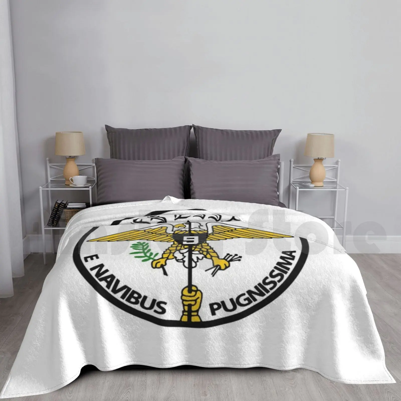 

Uss Essex Cv-9 Blanket Fashion Custom Uss Essex Cv 9 Veteran Ships Crest Navy Carrier Cva 9 9 Logo Emblem Patch Shield