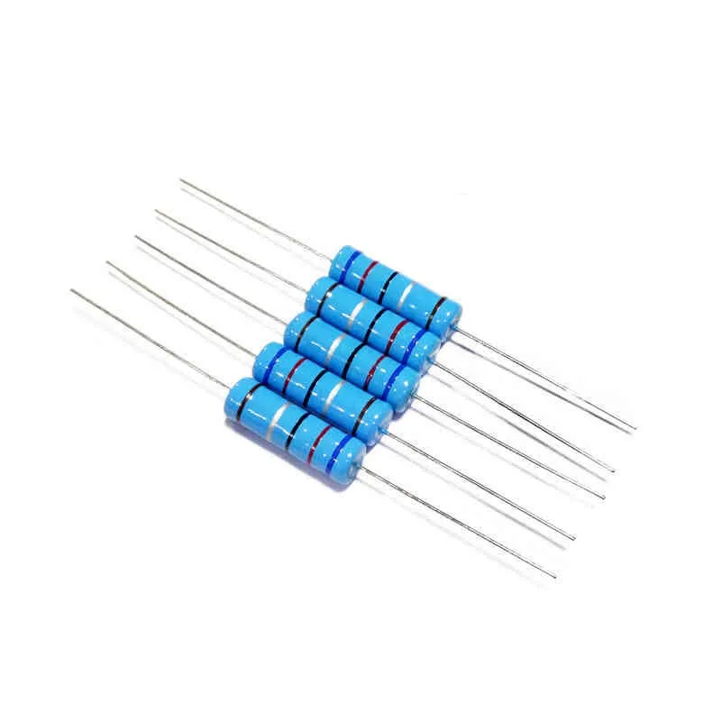 10 قطعة/الوحدة 5W 1% المعادن فيلم المقاوم المقاومة 0.1R ~ 10M 1R 1K 1.2 1.3 3.3 10 22 33 47 120 360 18 390 470 82 R K أوم 10K 100K 1M