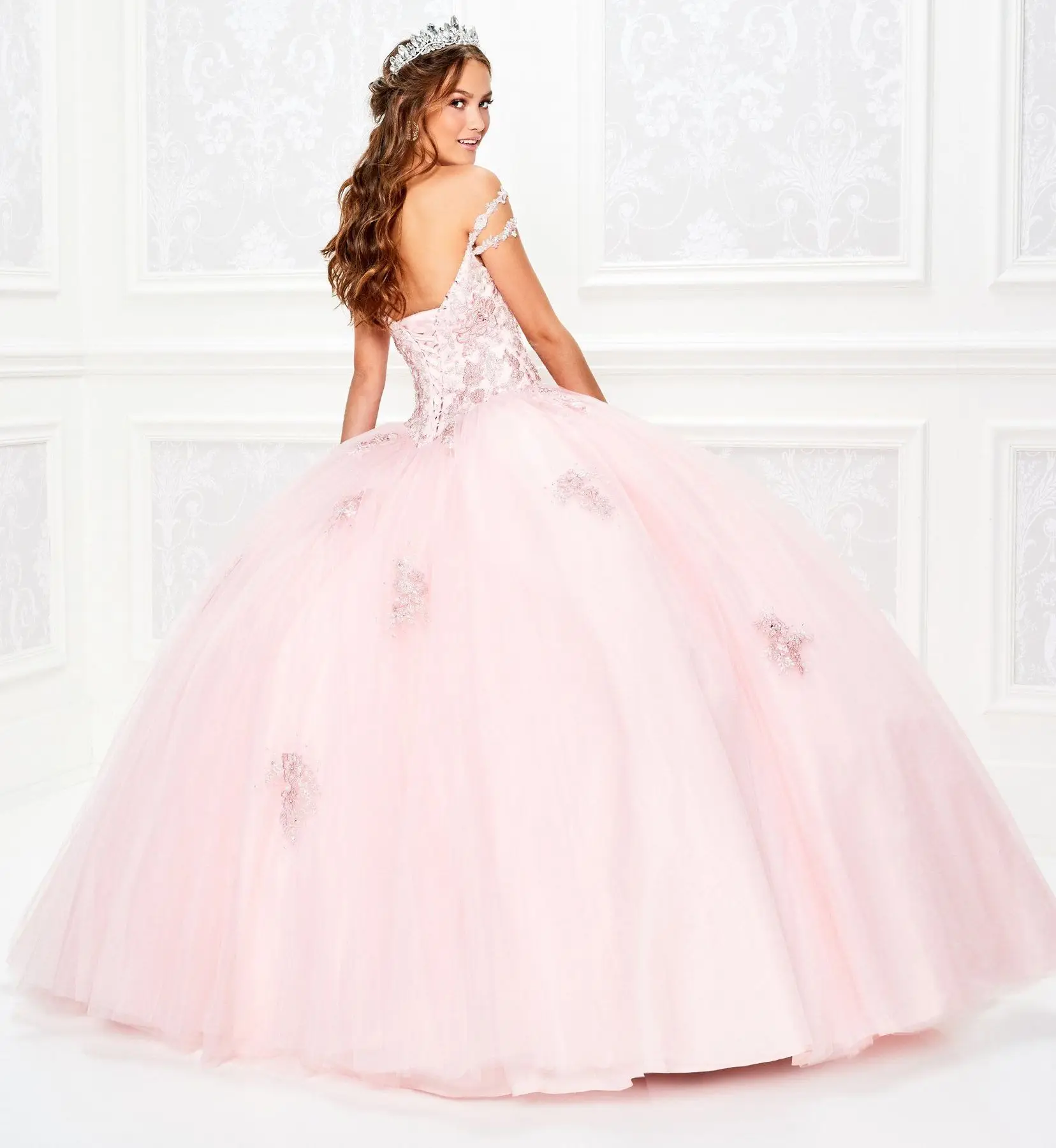 Turquoise Goedkope Quinceanera Jurken Baljurk Uit De Schouder Met Jacket Tulle Kralen Applique15 Jaar Oude Party Jurken