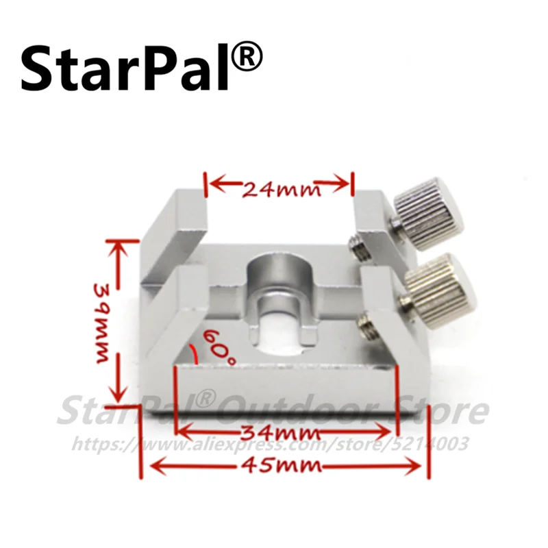 StarPal Dovetail Slot for Finder Guide Scope Equatorial For Astronomy Optics Monocular Binoculars Telescope