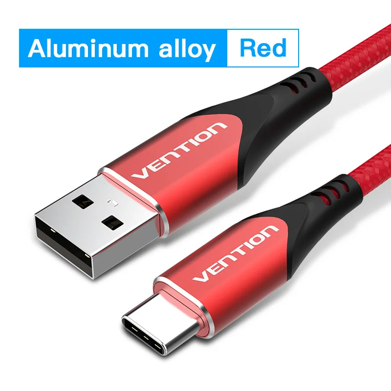 Vention USB Typ-C Kabel für Samsung Poco S21 3A Schnellladung USB-C Ladekabel Datenkabel für Xiaomi Redmi Note 8 Typ-C Kabel