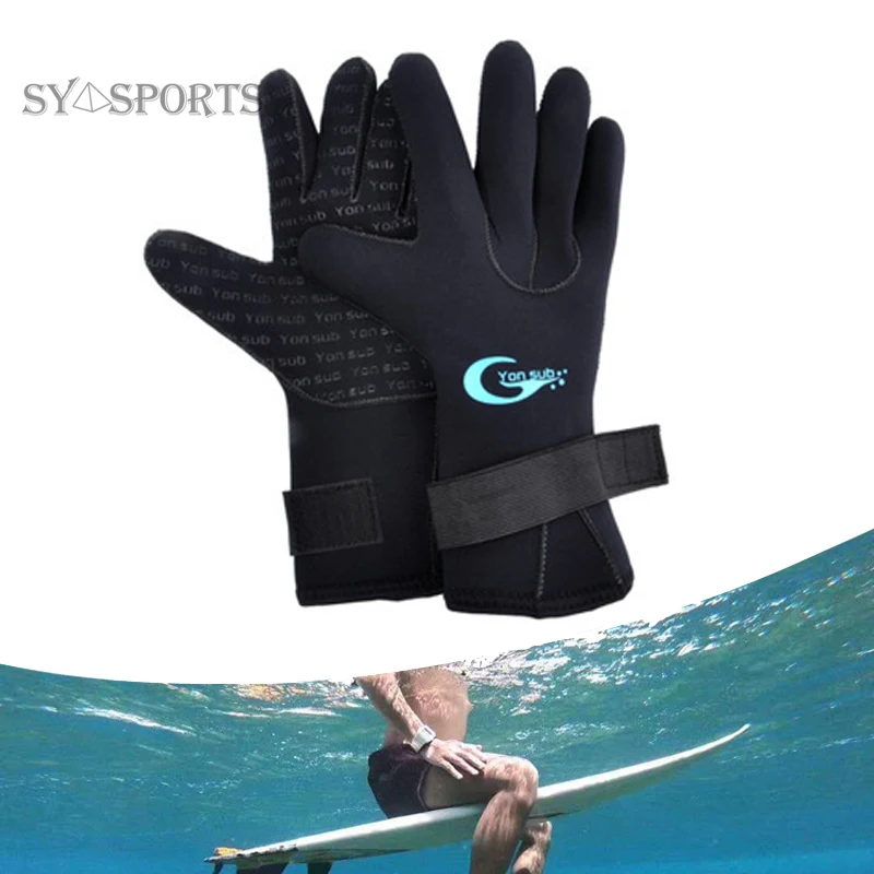 Yonsub 3-5mm neoprene diving gloves, diving socks, diving caps can prevent scratches and warming snorkeling equipment