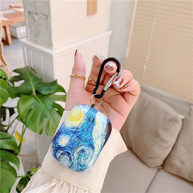 Van Gogh oil painting protective case for Airpods Pro cover bluetooth wireless earphone charging bag for airpod 2 air pod cases