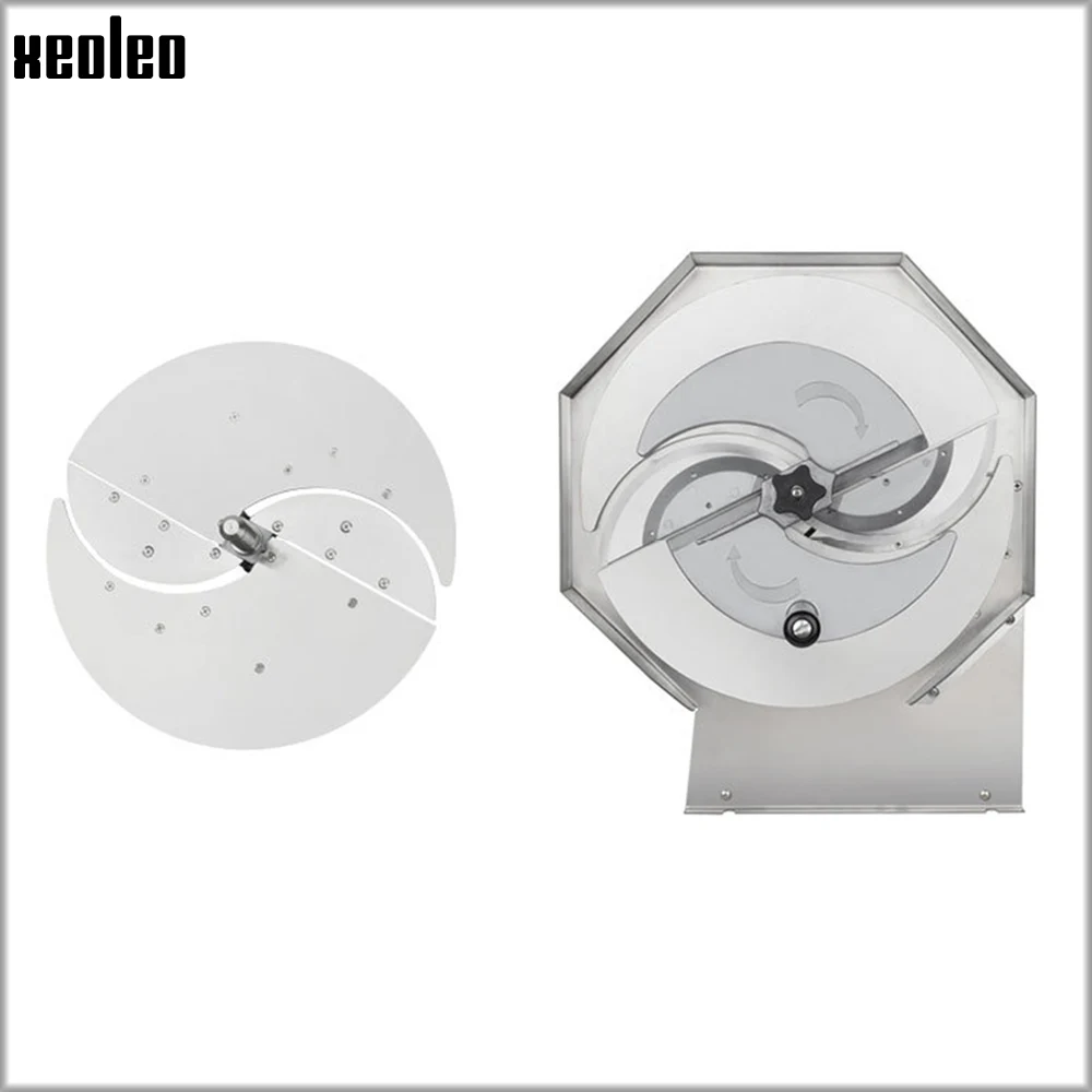 ماكينة تقطيع يدوية منزلية من XEOLEO لتقطيع الخضراوات والبطاطس/والتفاح/والخيار/والبرتقال أداة تقطيع شفرات المطبخ