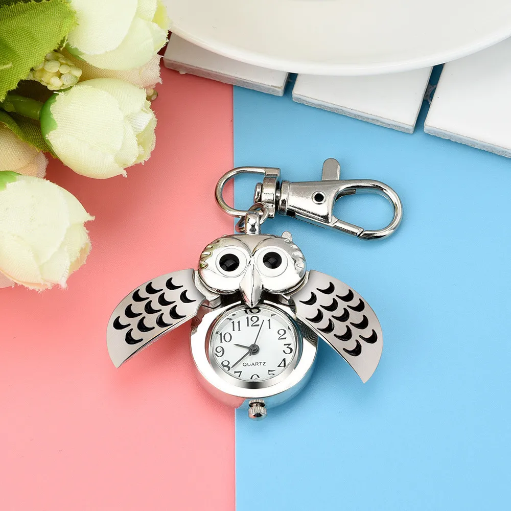 Fashion Gorgeous Owl Watch Clip Pocket Keychain Military S Army Watches For Men Relogio Nibosi Reloj Masculino Ladies Watch