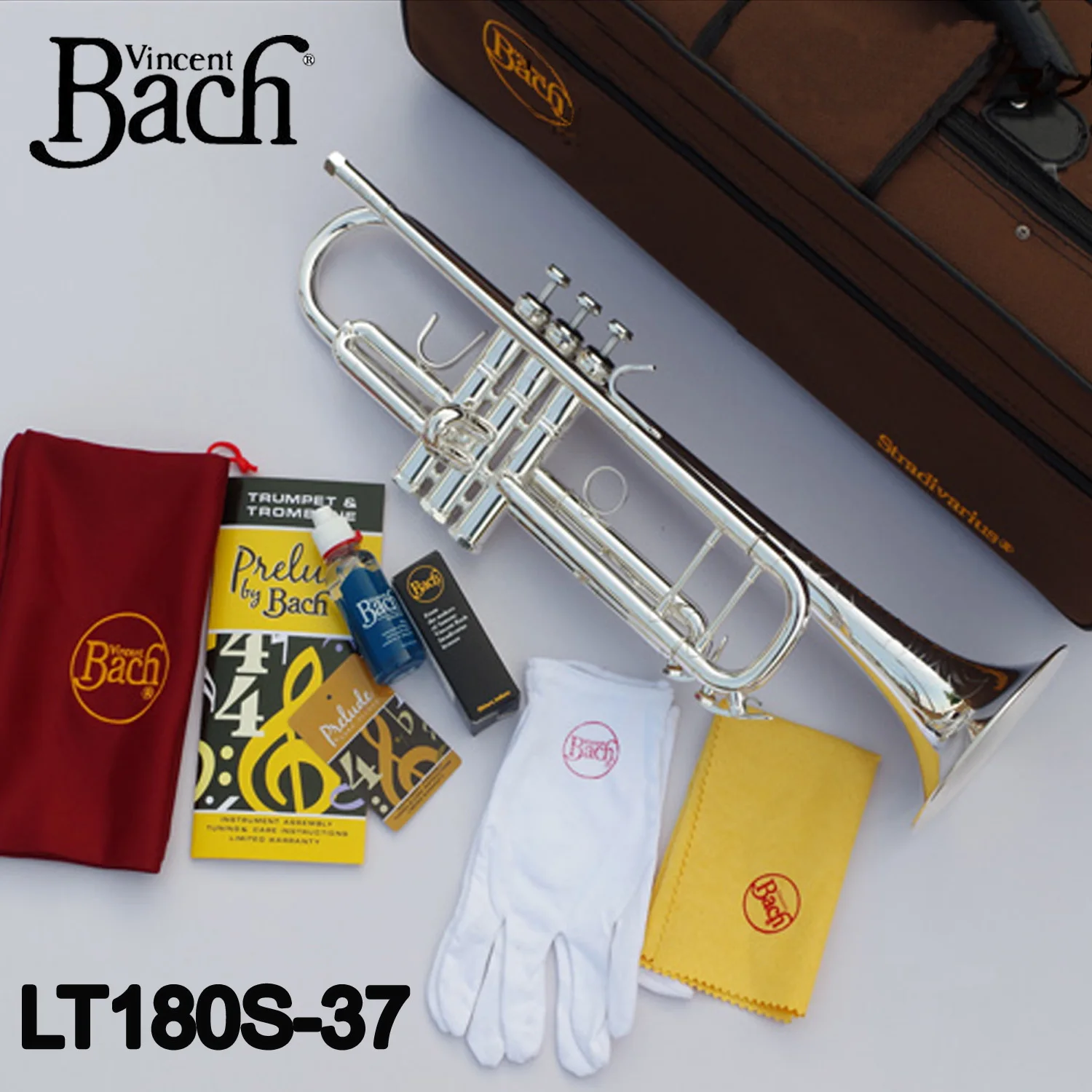 Music Fancier Club Bb Trumpet LT180S-37 Silver Plated Music Instruments Profesional Trumpets 180S-37 Included Case Mouthpiece