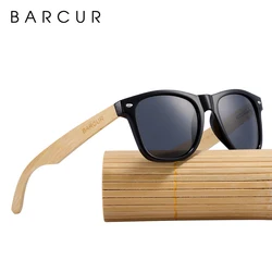 BARCUR Trending Products Fashion Bamboo Polarized Sunglasses Wooden Sunglasses Women Sun glasses for Men Eyewear