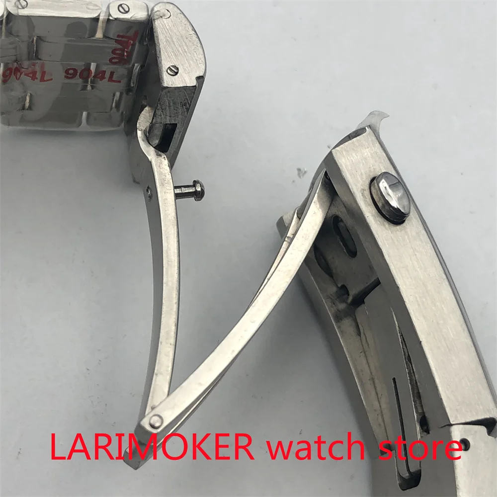 Pulsera de goma de 41mm NH39, cristal de zafiro estéril, esfera azul claro/negra, movimiento automático mecánico