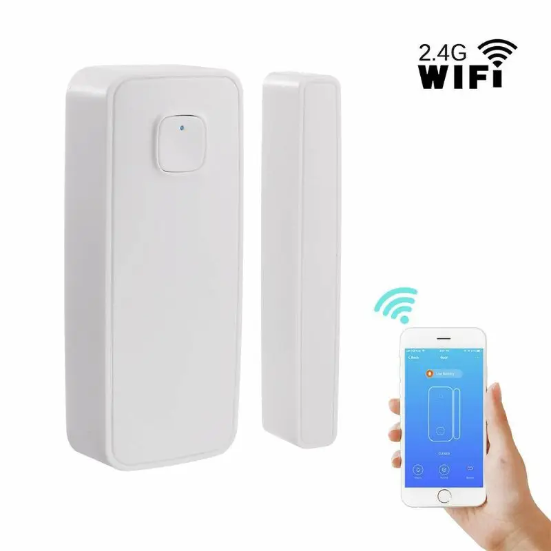 1Set 스마트 홈 보안 무선 도어 알람 WiFi 창 도어 센서 감지기 App 제어를 통해 Alexa Home