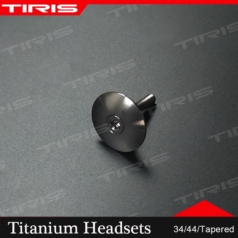 TIRIS- Titanium Bike Stem Cover Headsets, MTB Road Bike Parts, Cap & Screws