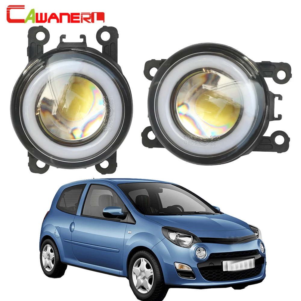 

Cawanerl для Renault Twingo Hatchback 2007-2015 автомобиля 3000LM светодиодные противотуманные фары COB Angel Eye дневные ходовые огни H11 12 В 2 шт.