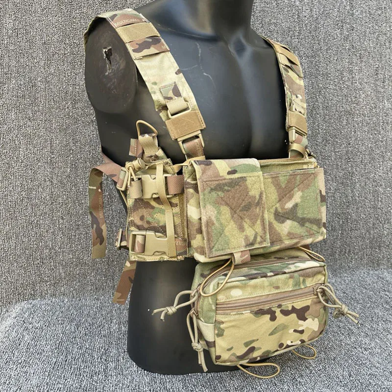 Correa de pecho táctica MK3 MK4 para chaleco MOLLE 500D - imagen 2