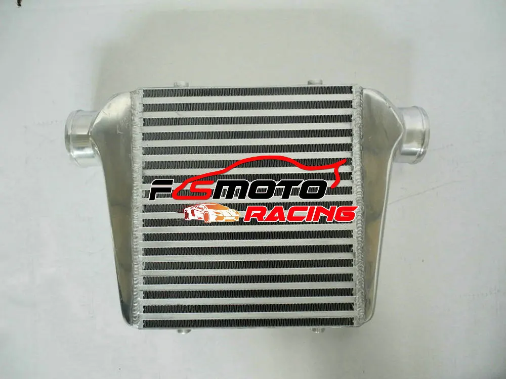 Universal FMIC Aluminum Intercooler 280x300x76mm 3'' 76mm IN/OUT PIPE TUBE Turbo Inter Cooler OR With FAN