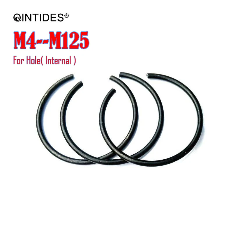 

50/5000Pcs M4 - M125 M48 M32 M20 M18 Round wire snap rings for hole Steel wire ring for hole Stop ring Circlips All series M12