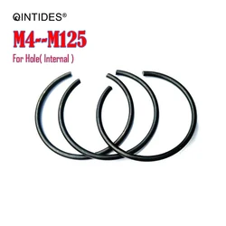 50/5000Pcs M4 - M125 M48 M32 M20 M18 Round wire snap rings for hole  Steel wire ring for hole Stop ring  Circlips All series M12