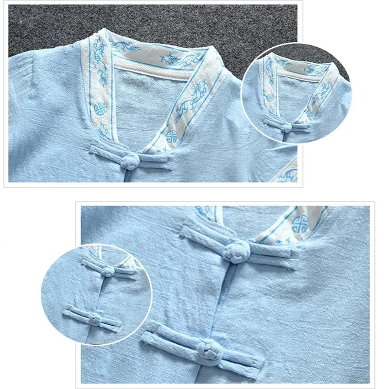 Cotton Linen Baby Boys Romper Breathable Summer Infant Jumpsuit Chinese Style Toddler Outfits One-Pieces Clothes Baby Onesies