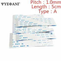 5PCS FFC/FPC Flat Flex Cable 5cm/50mm 4/6/8/10/12/14/16/18/20/22/24/26/30Pin Type A 1.0mm Pitch AWM VW-1 20624 80C 60V