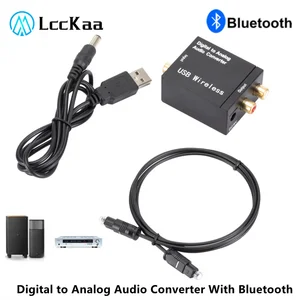 Penguat DAC USB dengan Konverter Audio Digital Ke Analog Bluetooth Sinyal Koaksial Toslink Serat Optik Ke Dekoder Audio RCA R / L 12 konverter optik ke koaksial penjualan terbaik - №