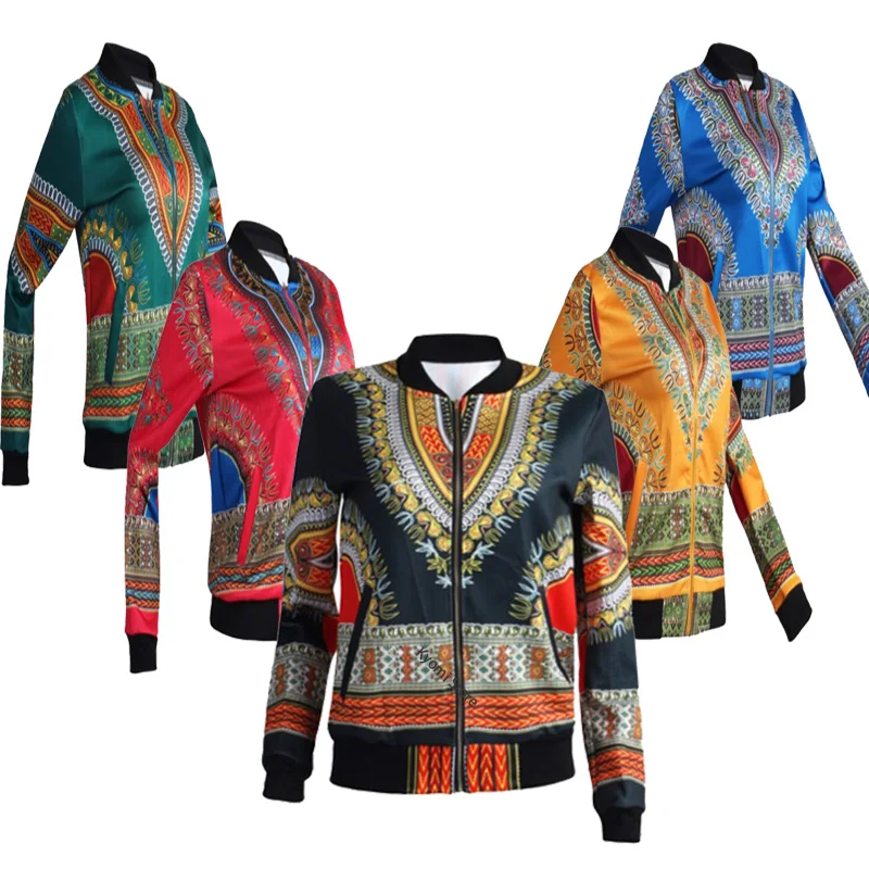 African Ethnic Print Cardigan Girls Dashiki Casual Jacket Female Outwear Vintage Long Sleeve Thin Coat Adult Kids Women Clothing