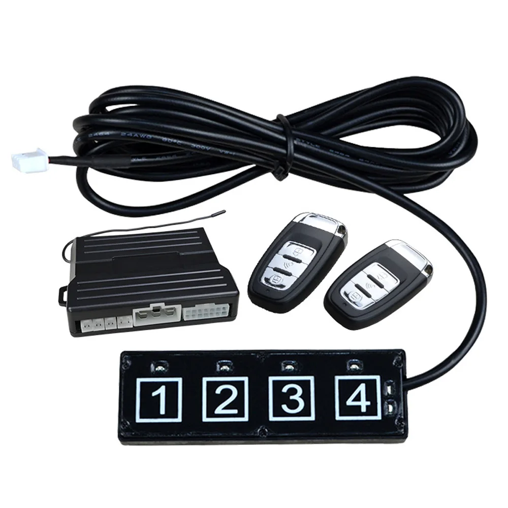 Q8B 12V car anti-theft device password keyboard remote control one-key start, comfortable keyless entry