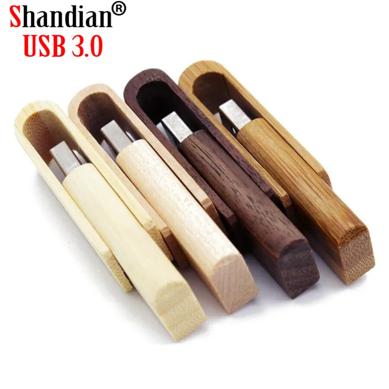 محرك أقراص فلاش USB 3.0 خشبي دوار ، 4G ، 8G ، 16G ، 32G ، 64GB ، 128GB ، محرك أقراص فلاش USB عالي السرعة ، هدايا