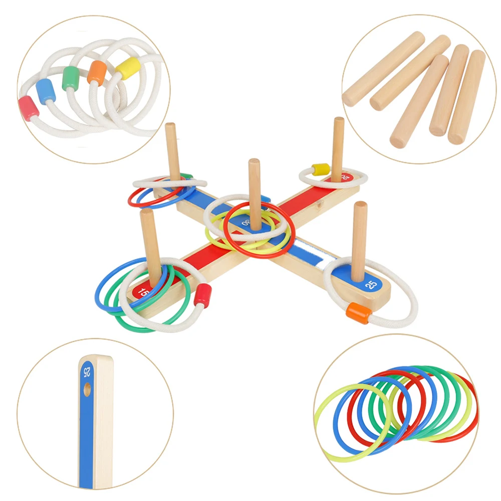 M MBAT Hoop Ring Outdoor Game Toy Toss Quoits Cross Garden For Children Gift Plastic Ring Throwing Ferrule Funny Kids Sport Toys