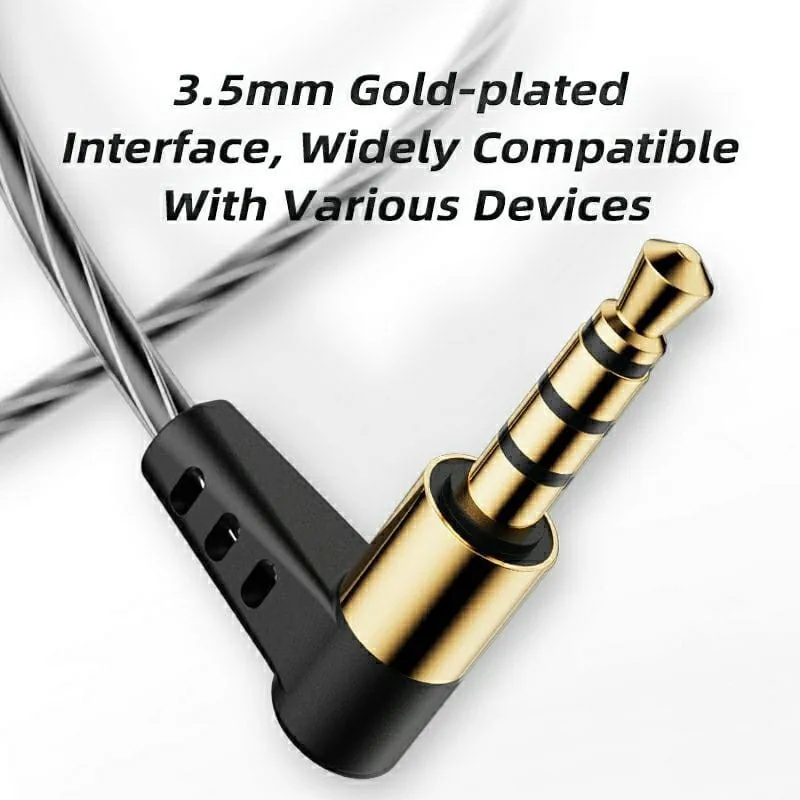 QKZ AK7 3.5 مللي متر سماعات أذن بأسلاك موسيقي HiFi سماعة مزدوجة محرك باس سماعة ستيريو ألعاب سماعات رياضية مع ميكروفون