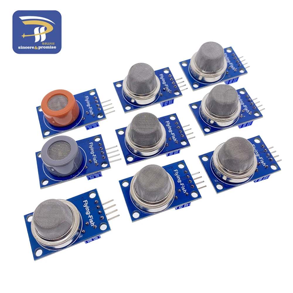 MQ-2 MQ-3 MQ-4 MQ-5 MQ-6 MQ-7 MQ-8 MQ-9 MQ-135 rilevamento fumo metano modulo sensore Gas liquefatto per Arduino Starter Kit fai da te