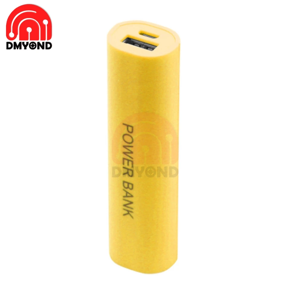 5V 1A colore della caramella di moda USB Mobile Power 1X capelli corti 18650 Micro USB Power Bank batteria caso fai da te Box per 1x18650