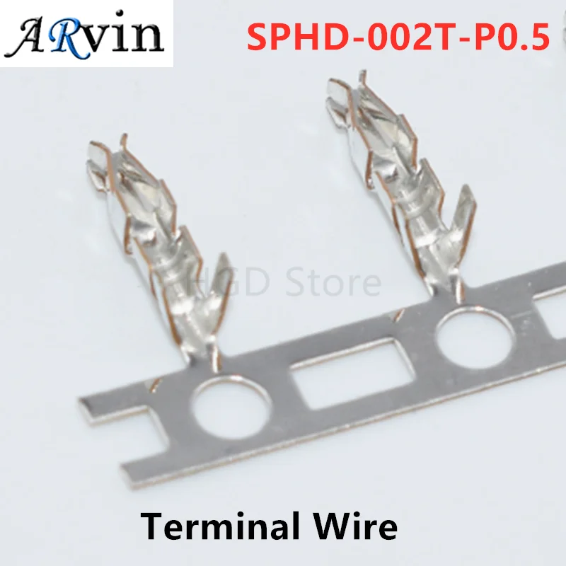 

100pcs JST Connector SPHD-002T-P0.5 Terminal Wire Gauge 24-28AWG