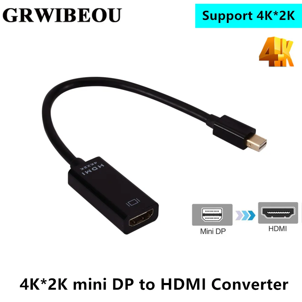 

Mini Displayport To HDMI Cable 4k TV Projector Projetor DP 1.4 Display Port Converter For Mac Mini Apple Macbook Air Pro