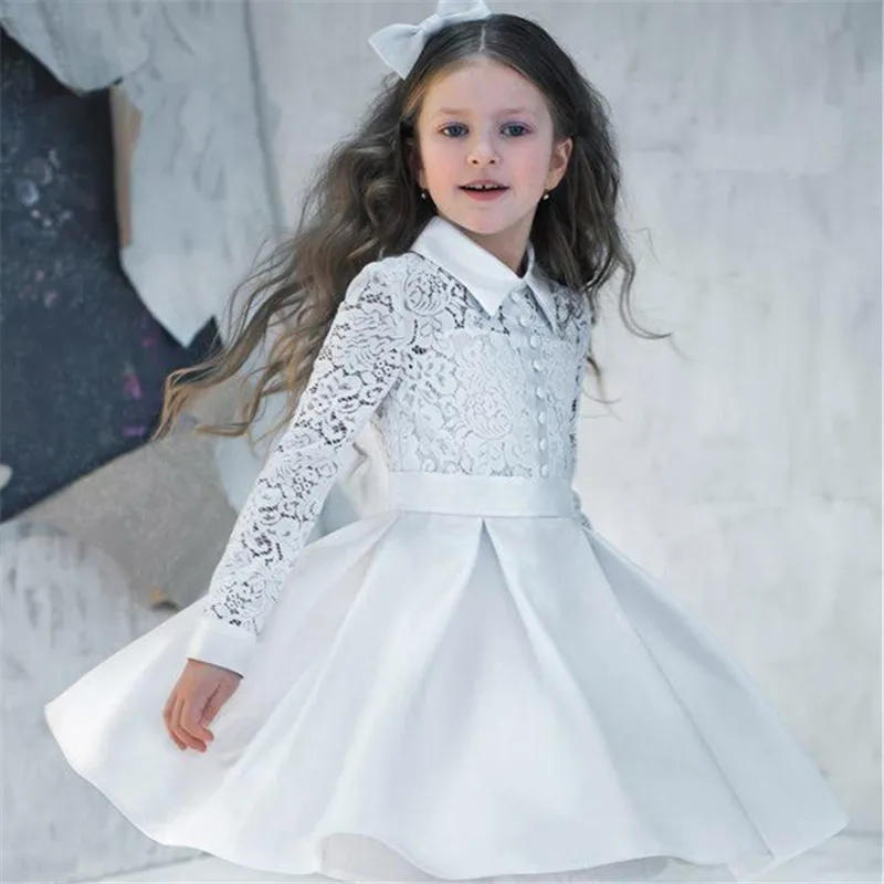 Vestidos blancos de flores para niña, vestido de tul de princesa sin mangas, vestidos de desfile hechos a medida, vestidos de encaje esponjoso para niña, vestidos de comunión