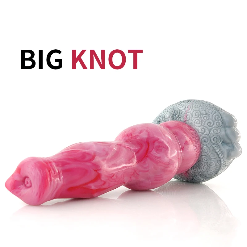 YOCY Huge Knot Dildo Wolf Dog Penis Realistic Animal Cock Sexy Toys Silicone Intimate Anal Butt Plug Masturbator With Sucker